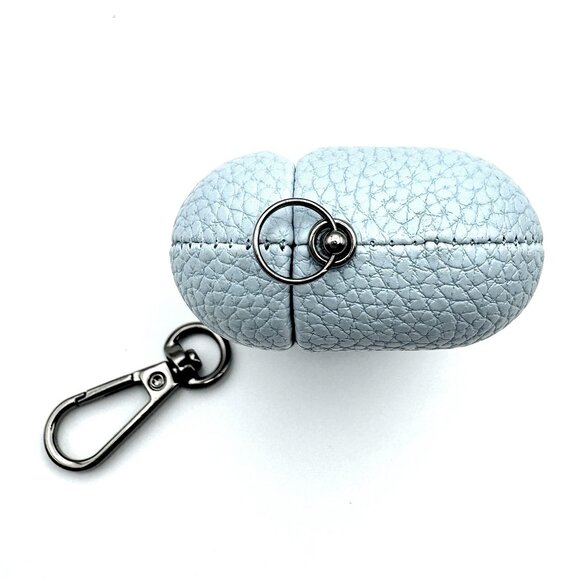 NWT LIGHT BLUE Pebble Leather Case for Apple Airpods Pro 2 - Picture 6 of 11